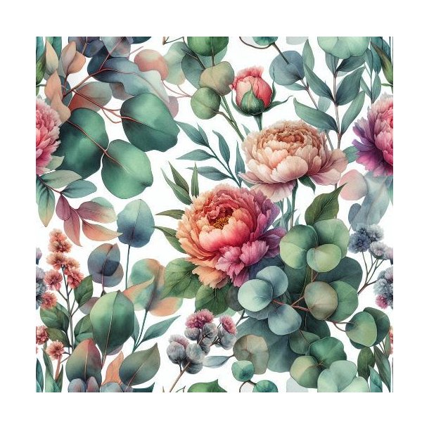 Viscose jersey, Blomster